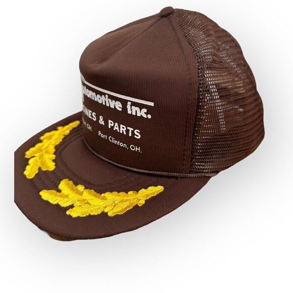 Vintage Smith Automotive Mesh Trucker Hat Brown Snapback Embroidered - Picture 7 of 10